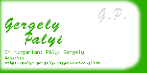 gergely palyi business card